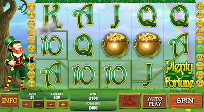 Check out this week’s featured game, Pots o Plenty where you could win as much as £3,000 from betting as little as 2p per spin! 