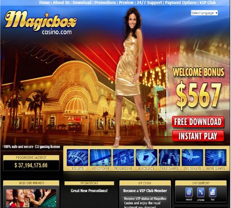 Online Magic Box Casino